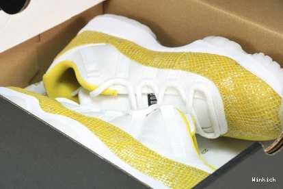 AH7860-107 Jordan Low Air 11 Snakeskin” “Yellow 0922